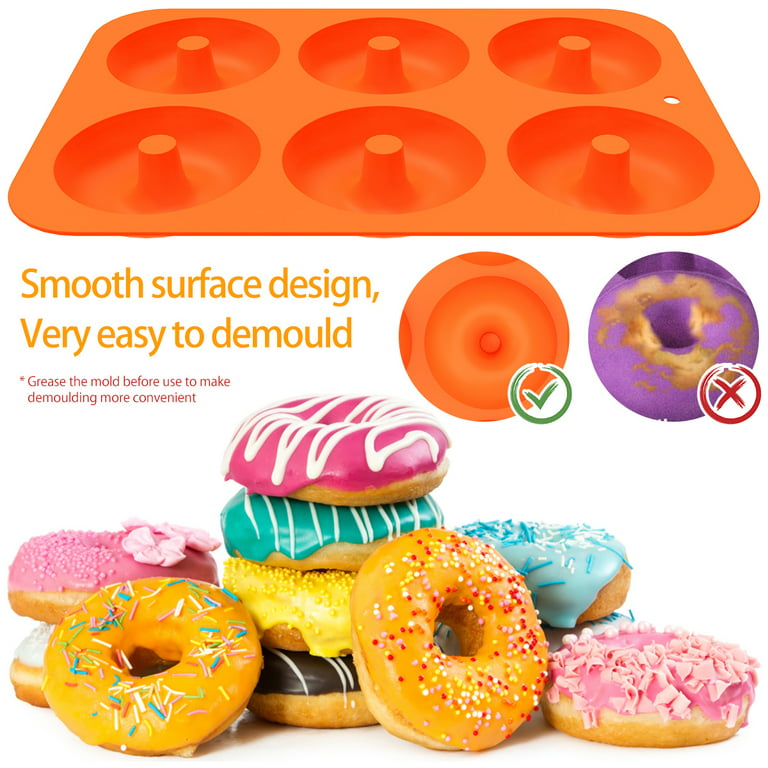 Silicone Molds Nonstick Silicone Donut Mold Silicone Baking - Temu