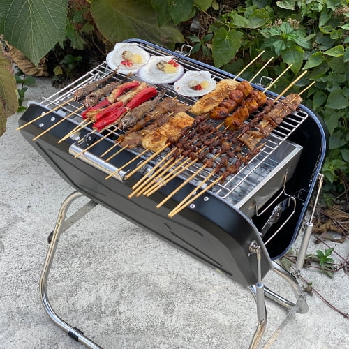 Details about   Kettle Bowls Pot Spatula Barbecue Grill Skewers Outdoor Camping Picnic Tableware 