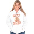 thumbnail image 3 of Stay Golden Cute San Francisco Bridge Unisex Fleece Graphic Zip Up Hoodie Brisco Brands 2X, 3 of 5