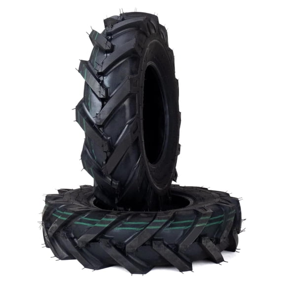 (2) Tiller Tires 480/4.00-8 or 4.80-8 Compatible With Troy-Bilt/MTD Set of 2 (Part # 1234-1)