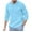 Blue, variant on DondPO Long Sleeve Shirts for Men Men'S T-Shirts Men's Baggy Cotton Linen Hooded Pocket Solid Long Sleeve Retro T Shirts Tops Mens Shirts Mens Tops Black L