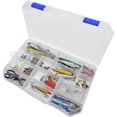thumbnail image 7 of Large Plastic Tackle Box Storage Organizer Box 3700 with adjustable dividers 4 PACK tackle tray, 7 of 7