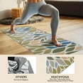 thumbnail image 4 of Blue Leaf and Vine Pattern Hot Yoga Mat Towel Non Slip for Hot Yoga - Quick-Drying Yoga Mat Cover with 4 Corner Pockets with Travel Bag - Hot Yoga Towel Non Slip 74"x26", 4 of 6