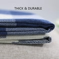 thumbnail image 4 of Set of 2 Farmhouse Buffalo Check Plaid Throw Pillow Covers Cushion Case Polyester Linen for Summer Home Decor Navy Blue and White, 12 x 20 Inches, 4 of 7