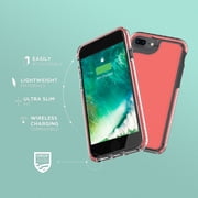 iHome Velo Silicone Impact Case, iPhone 6/7/8 Plus, Coral