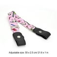 thumbnail image 3 of Sonducket Cinturón sin hebilla Suministros de armario para niños Niñas a cuadros morados y negros Cinturones rosa, cepillo Sonducket AP008680-02, 3 of 5