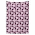 thumbnail image 2 of Japanese Tablecloth, Traditional Cherry Blossom Sakura Branches Butterflies on Large Polka Dots, Rectangle Satin Table Cover Accent for Dining Room and Kitchen, 60" X 84", Pale Pink Plum, by Ambesonne, 2 of 2