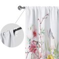 thumbnail image 3 of Innerwin Rideaux Protection UV Draperies Isolées Thermiquement Occultantes Imprimé Floral Rideau de Fenêtre Écoénergétique Imperméable Poche pour Tringle Panneau Moderne Blanc 120x150cm/47.24x59.06 Pouces LxH, 3 of 6