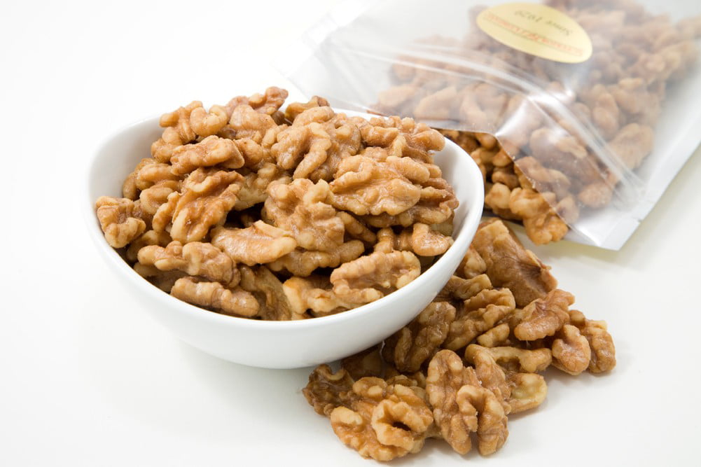 Roasted Walnuts (1 Pound Bag) (Unsalted)
