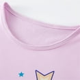 thumbnail image 4 of WIBACKER 3-8Y Toddler Girls Nightgowns Short Sleeve Nightdress Kids Nightie Dress Sleepwear - 1Pcs Rainbow Unicorn, 4 of 7