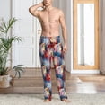 thumbnail image 5 of Goofa Hawaiian Style Printed Soft Pajama Pants for Men, Wide Leg Comfy Casual Lounge Yoga Pants-XX-Large, 5 of 9