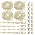 thumbnail image 1 of 31.5" Flat Purse Chain, 8 Pack Light Gold Chain Purse Strap Handbag Chains Crossbody Straps Extender with D-Rings for Tote Wallet Clutch Satchel Short Bag, 1 of 7