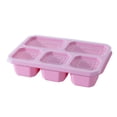thumbnail image 2 of 5 Compartment Portable Snack Box with Lids, Divided Food Storage Container, Dishwasher Safe, Adult Snack Tray, Travel Picnic, Multi-Purpose Organizer, 2 of 7
