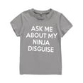 thumbnail image 2 of Camiseta de humor gráfico Yinane Camisetas divertidas con tapa gris 110 Niños 110, 2 of 8