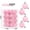 Pink, variant on 30-Pack Velvet Christmas Balls Ornaments for Christmas Tree - Plastic Shatterproof Flocked Balls for Wreath, Mantel, Holiday, Party Decoration, 1.18"