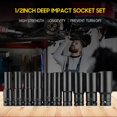 thumbnail image 4 of 10 Piece 1/2 Inch Hex Impact Socket Set, Deep Sockets, Metric Sizes 10-24mm, CR-V Material, with Hard Storage Case, 4 of 4