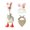 Multicolor, variant on Miwamany Porch Goose Coat Easter Decoration Set, Bunny Ear Hat with Carrot and Printed Bandana, Festival Clothing for Big White Goose Statue Outdoor Yard