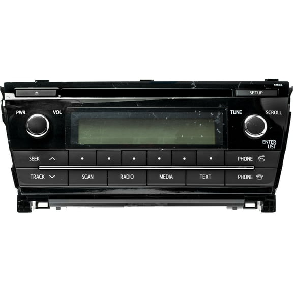 Restored 201416 Toyota Corolla AM FM Radio Single CD Player Face 518C6 Model 8612002F60 (Refurbished)