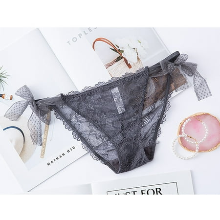 BYHONG Lace Panties Women Panties High Waist Plus Size Female Underwear Lift Lingerie Seamless Briefs Underpants Breech Underwear Grey M