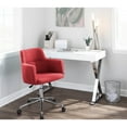 thumbnail image 2 of Carson Carrington  Duved Contemporary Fabric Office Chair - N/A Red, 2 of 5