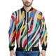 thumbnail image 3 of Chaqueta con estampado de cebra abstracto en 3D, ropa para hombre, sudadera con estampado de flores, chaquetas bomber informales con cremallera para mujer, ropa de calle, abrigo, 3 of 4