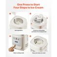thumbnail image 5 of KFFKFF Upright Automatic Ice Cream Maker with Built-in Compressor, 1 Quart Gelato and Frozen Yogurt Machine, 4 Modes Electric Sorbet Maker, Home Compressor Ice Cream Machine, 5 of 9
