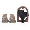 thumbnail image 1 of Adornos de Gopher de resina, simulación de Animal, gato, Gopher, escultura de jardín, decoración, 3 uds., 1 of 8