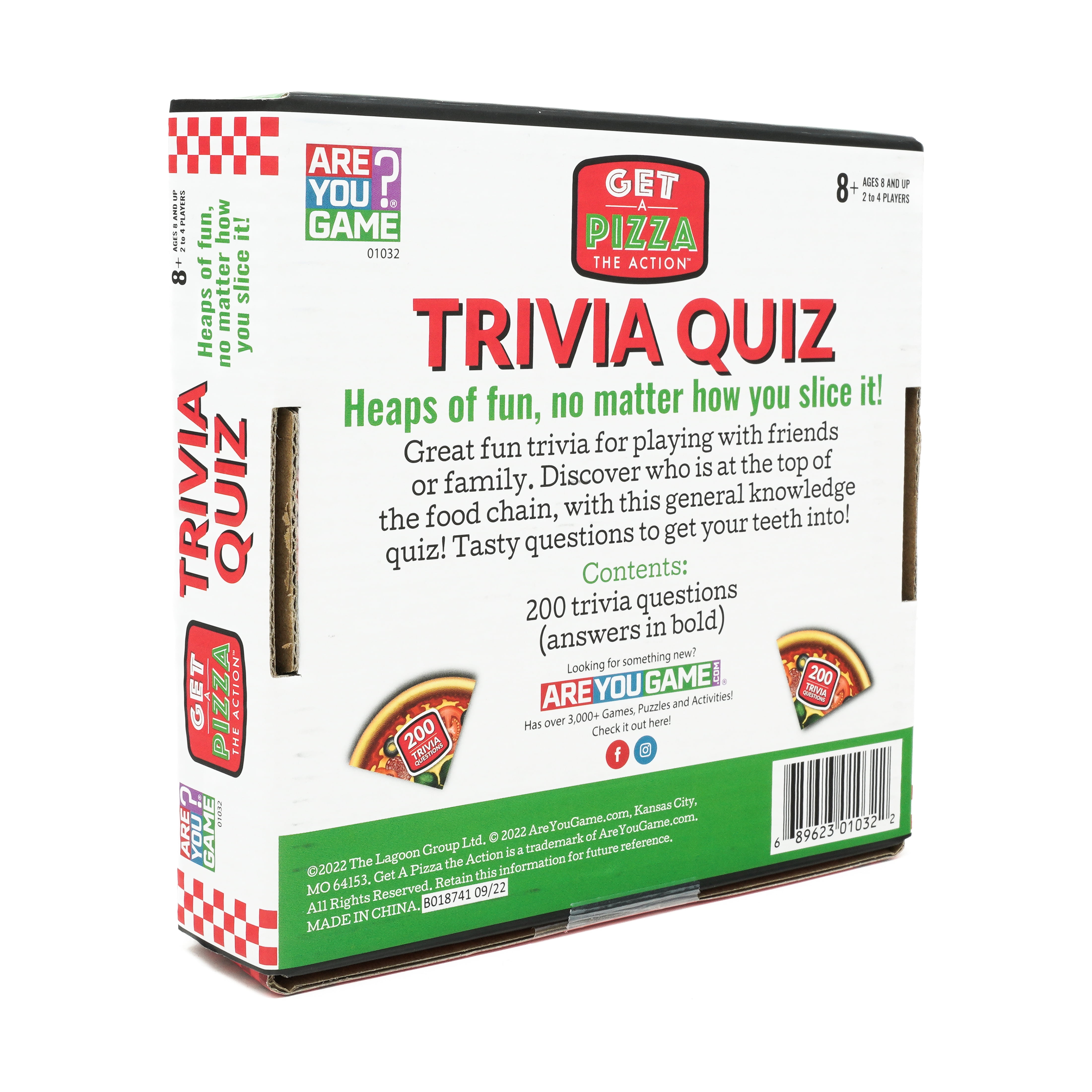 AreYouGame.com Get a Pizza the Action Trivia Quiz