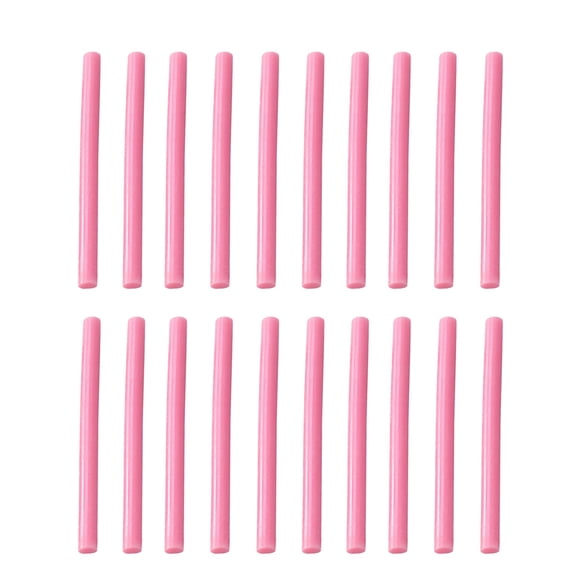 Supvox Pink Hot Melt Glue Sticks, Odor-Free and Flexible for DIY Crafts, 20Pcs