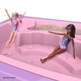 thumbnail image 3 of Barbie Beach & Waves Playset, Sand & Water Table for Children, Pink Plastic, African American Doll, Ages 3+, 3 of 11
