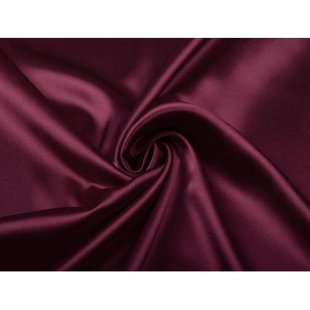 Wine Maroon viscose modal satin weave fabric ~ 44quot; wide.(100)