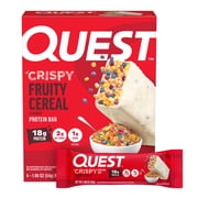 Quest Crispy Protein Bar, Fruity Cereal Flavor, 18g of Protein, 4 Count