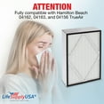 thumbnail image 2 of LifeSupplyUSA True HEPA Filter Replacement Compatible with Hamilton Beach 04162, 04163, and 04156 TrueAir High-Efficiency Air Purifier, 2 of 5