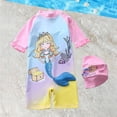 thumbnail image 2 of 2-3 T Girls Swim Suit Girls Ruffle Swimsuit Toddler Bathing Suit Youth Child Beach Swimming Wear, 2 of 3