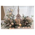 thumbnail image 1 of Birch Pinecone Centerpiece Christmas Tablescape Winter Home Decor, 1 of 1