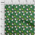 thumbnail image 1 of oneOone Cotton Flex Green Fabric Merry Christmas Sewing Material Print Fabric By The Yard 40 Inch Wide, 1 of 4
