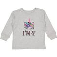 thumbnail image 3 of Inktastic 4th Birthday Unicorn Party 4 Year Old Girl Girls Long Sleeve Toddler T-Shirt, 3 of 5