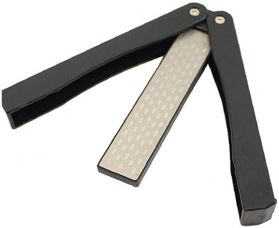 Garden Sharpener, Folding Pocket Diamond Sharpener Double Sided