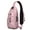 Pink-1, variant on Elephant and Mandala Spiritual Print Sling Backpack – Adjustable Shoulder Strap, Anti-theft Pocket, Durable Build – Yoga & Tribal Travel Bag