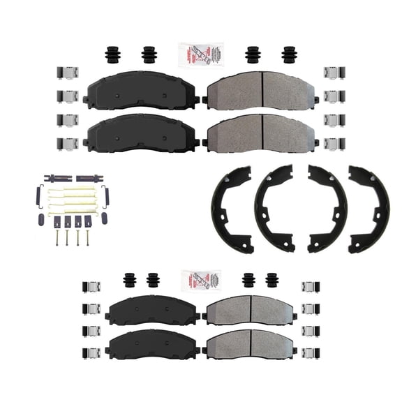 AmeriBrake Fleet Compound Pads Set for Ford F250 F350 Super Duty 2013-2021