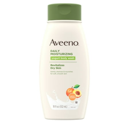 Aveeno Daily Moisturizing Yogurt Body Wash with Apricot, 18 fl.