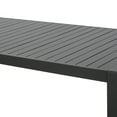 thumbnail image 5 of GDF Studio Noah Outdoor Aluminum Rectangular Dining Table Black, 6 Person, 5 of 9