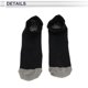 thumbnail image 5 of Calcetines de ciclismo Unique Bargains, de secado rápido, para exteriores, color gris y negro, tamaño M, neutros y universales, 1 par, combinación de colores, 5 of 6
