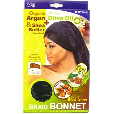 QFitt Organic Argan Olive Oil & Shea Butter Treated Braid