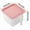 Pink-560, variant on Multigrain Storage Jar, Barley Nut Candy Dry Food Container, Transparent 1-Gallon Plastic Bin with Handle, Airtight & Stackable for Pantry Organization, Ideal for Cereal, Rice, and Bulk Aestivo