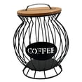 thumbnail image 3 of Soporte para cápsulas de café expreso, cesta para cápsulas de café, decoración de barra de café, almacenamiento de escritorio de metal Negro L, 3 of 9