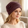 thumbnail image 2 of Chemo Turban for Women Headwear Soft Cancer Head Scarf Hats Beanie Elastic Hair Wraps, 2 of 5