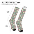 thumbnail image 2 of Lsque Rose Flowers Pattern Sport Compression Socks for Men & Women 15-20 mmHg Knee High Nurse Pregnant Running Medical and Travel Athletic, 2 of 6