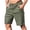 Army Green, variant on JTSRKL Men's Flat Front Dress Shorts Solid Zip Fly Button Elastic Waist Stretch Bottoms Quick Dry Business Golf Daily Sports Wear Short Pants Dark Gray XL