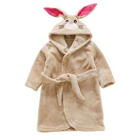 

Flannel Baby Robe Cartoon Hooded Rabbit Cloak Girl Boy Sleepwear Bunny Bath Towels Kids Soft Bathrobe Pajamas Children s Clothes